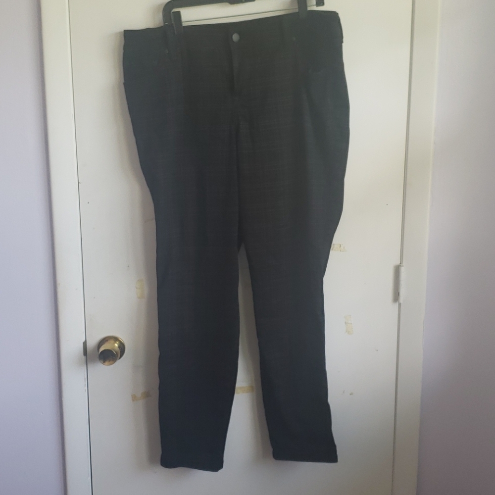 Torrid black plaid stretch denim jeans
